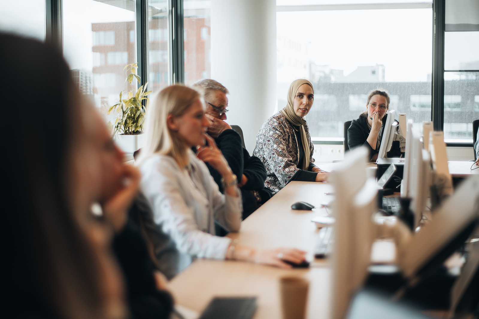 Samenwerkende mensen